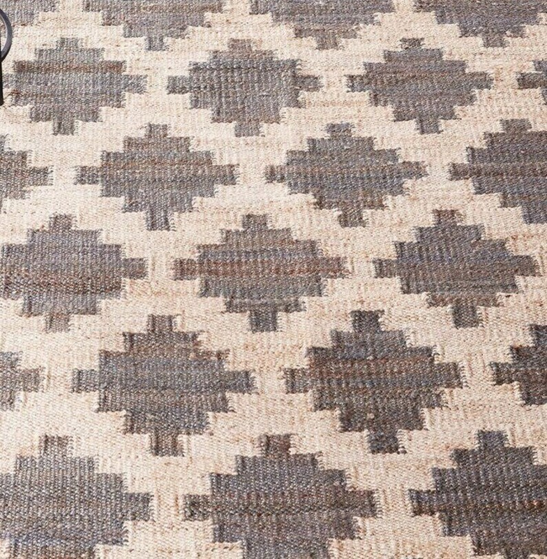 Handmade White With Grey Hemp Jute Rungs-extra Large Jute Rugs-white Jute Rugs-checkered Rug, Large Area Hemp